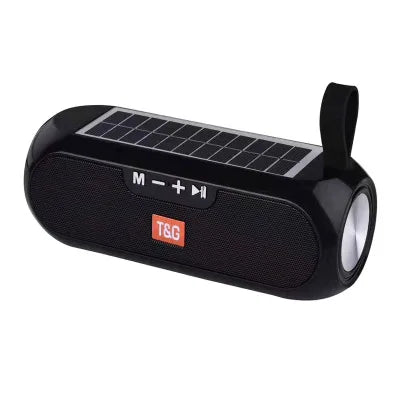 Mini Blue Wireless Speakers Music Sound Player Bluetooth Speaker Solar Charger Speaker